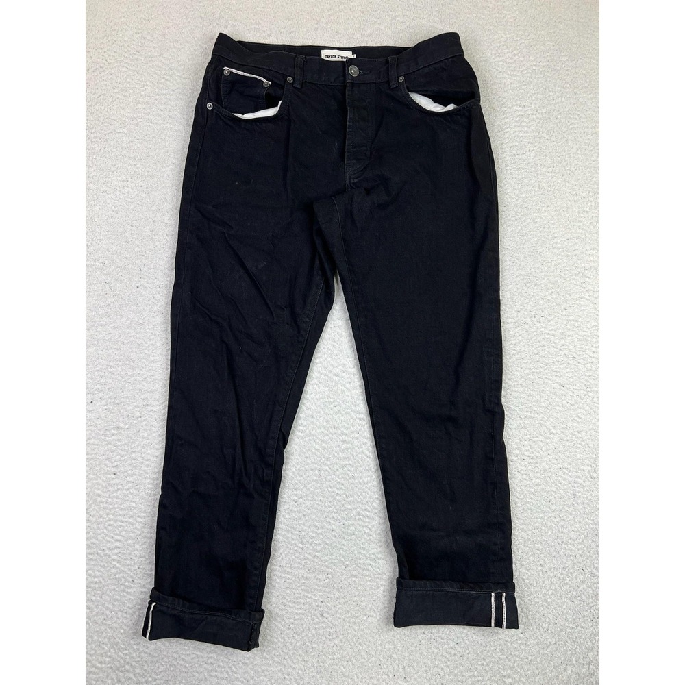 Taylor Stitch Black Selvedge Slim/Straight Denim Jeans 32x30